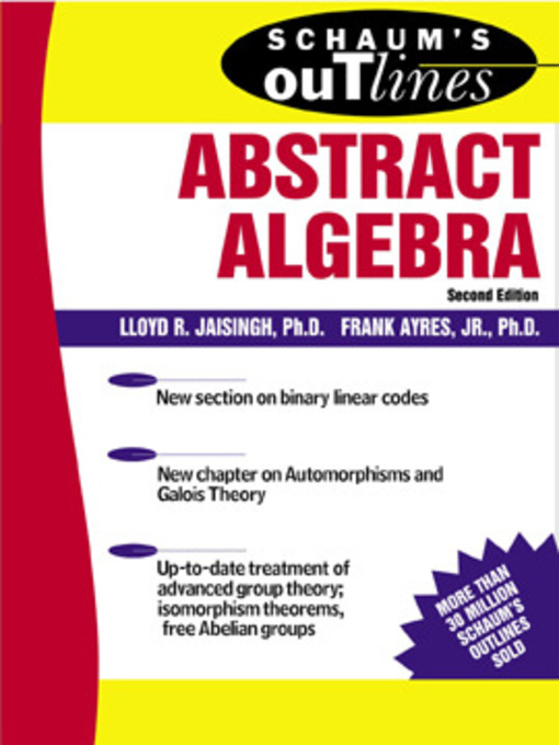 Title details for Abstract Algebra by Lloyd R. Jaisingh - Wait list